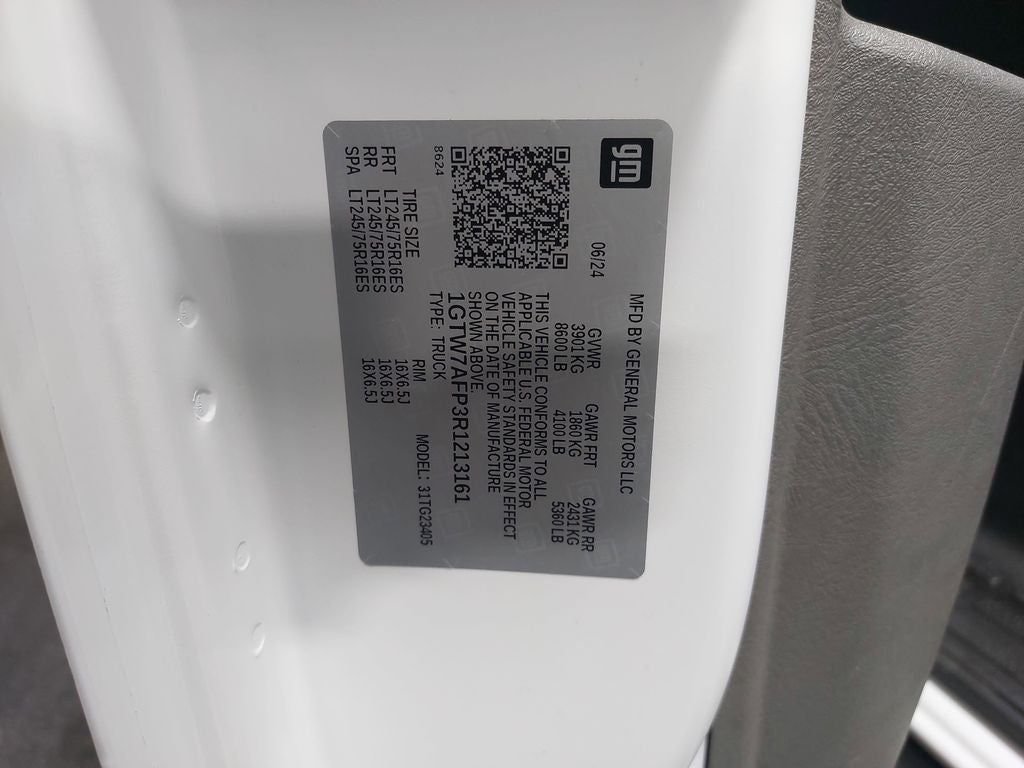 2024 GMC Savana 2500 Work Van