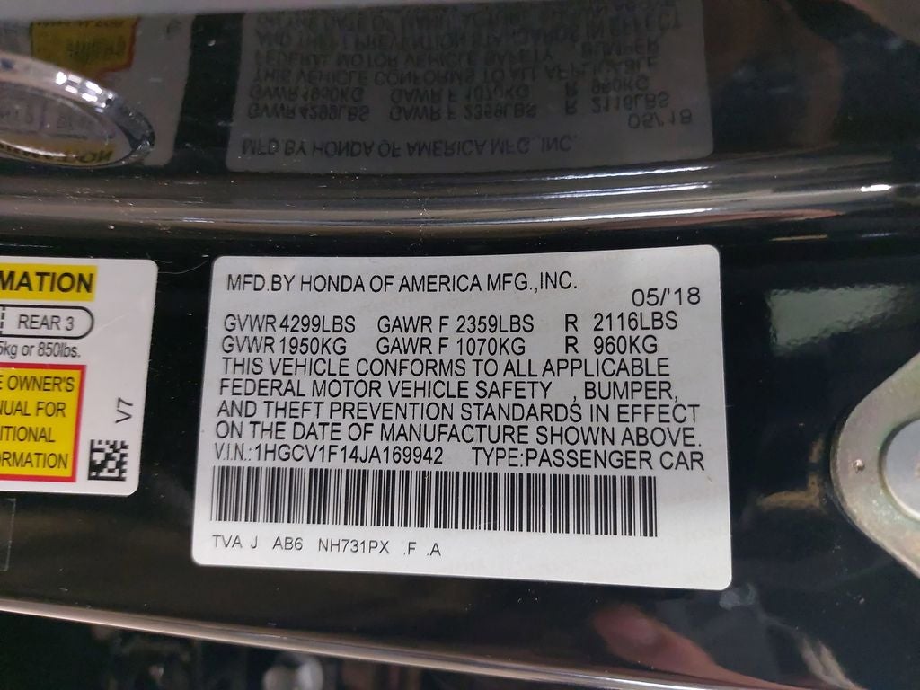 2018 Honda Accord LX