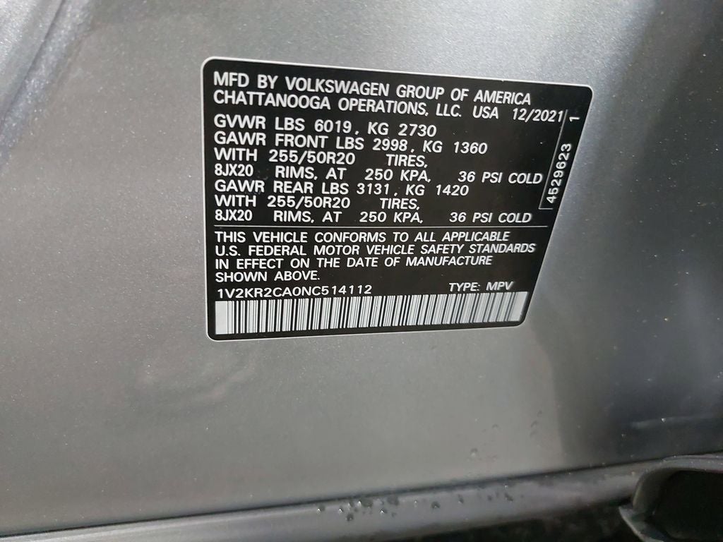 2022 Volkswagen Atlas 3.6L V6 SE w/Technology