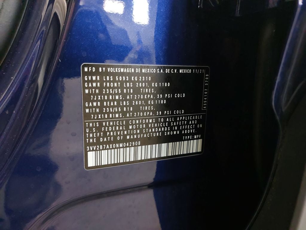 2022 Volkswagen Tiguan 2.0T SE