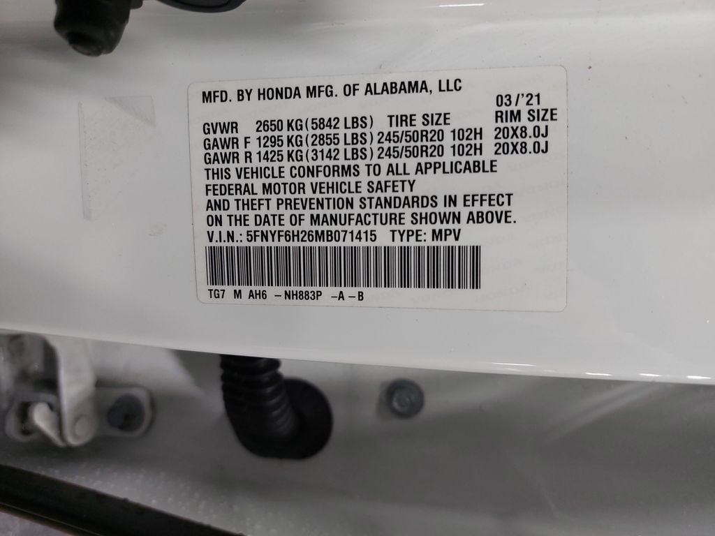 2021 Honda Pilot Special Edition