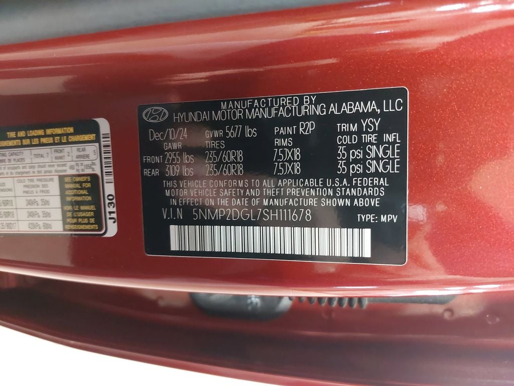 2025 Hyundai SANTA FE SEL