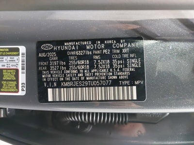 2026 Hyundai PALISADE XRT PRO