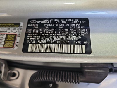 2026 Hyundai PALISADE HYBRID SEL 7 Passenger