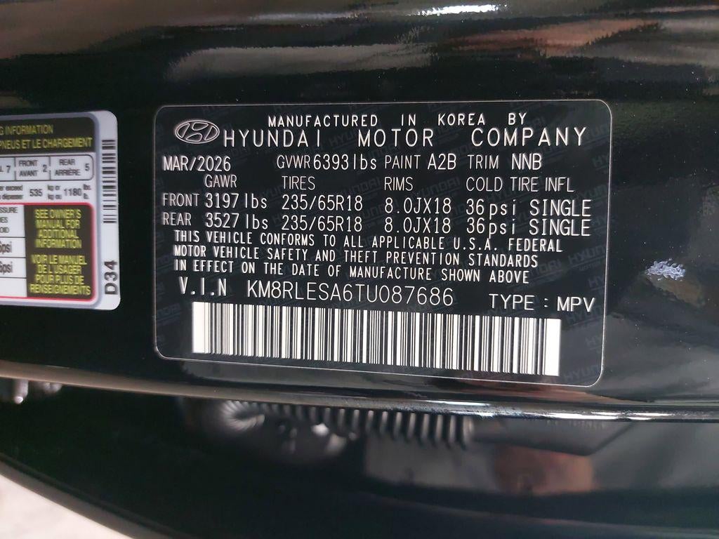 2026 Hyundai PALISADE HYBRID SEL 7 Passenger