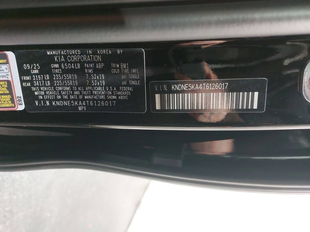 2026 Kia Carnival Hybrid SX