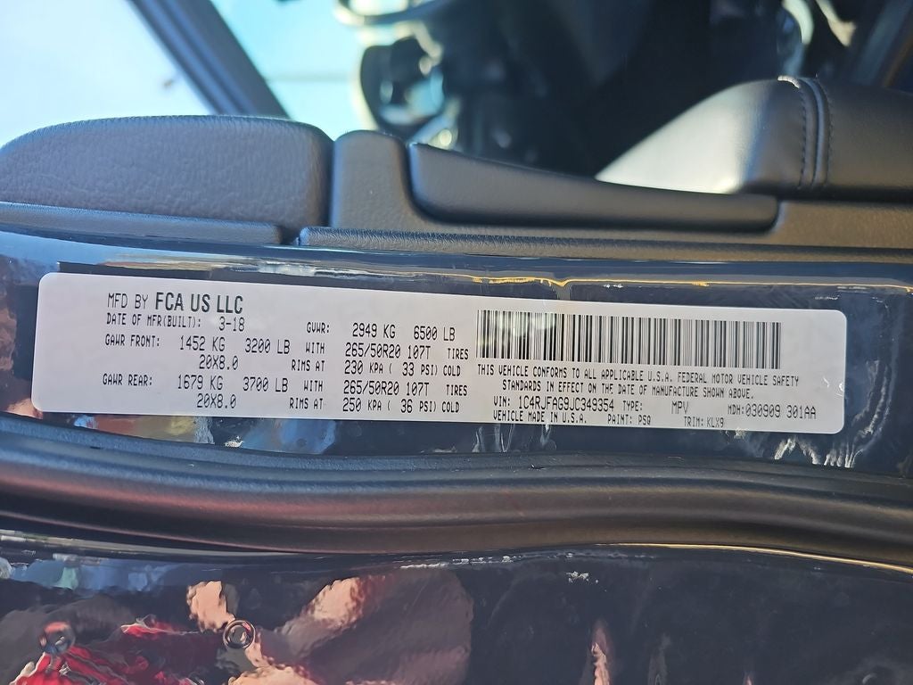 2018 Jeep Grand Cherokee Altitude