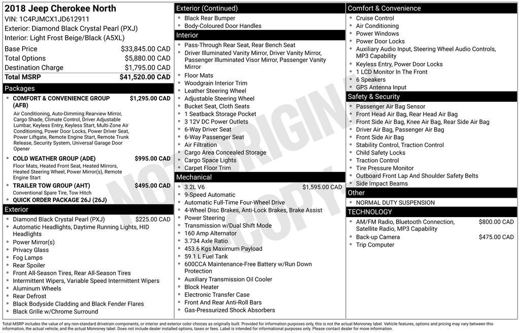 2018 Jeep Cherokee Latitude