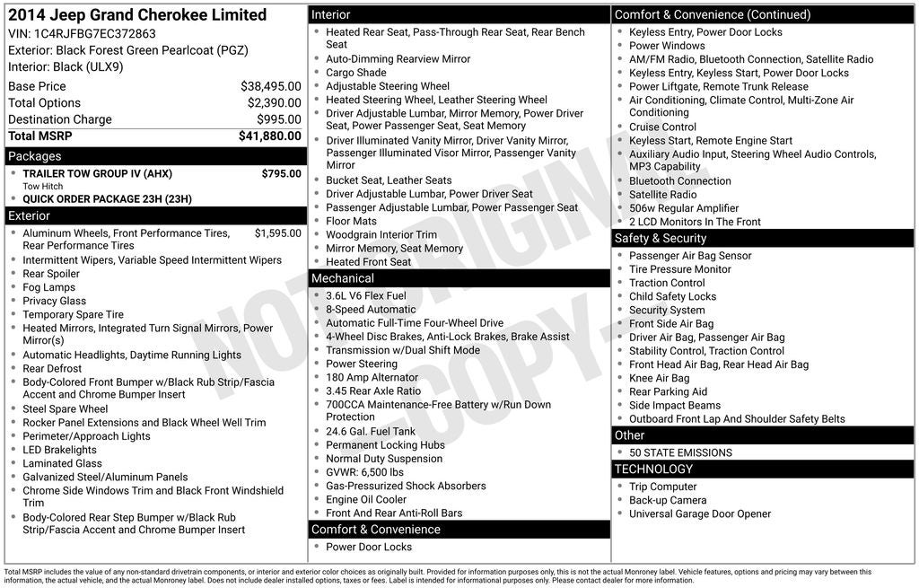 2014 Jeep Grand Cherokee Limited