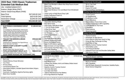 2022 RAM 1500 Classic Tradesman