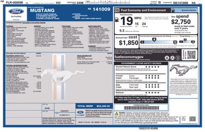 2022 Ford Mustang GT Premium Security Package