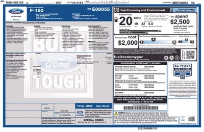 2021 Ford F-150 XL Paint Match Bed Cap-