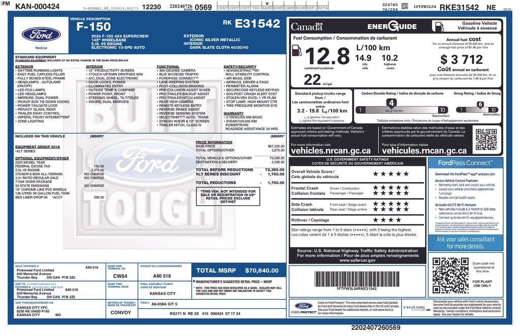 2024 Ford F-150 XLT