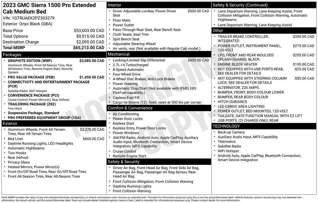 2023 GMC Sierra 1500 Pro