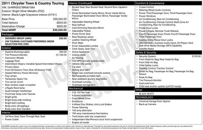 2011 Chrysler Town & Country Touring