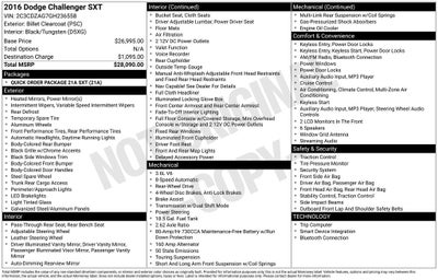 2016 Dodge Challenger SXT Integrated Voice Command w/Bluetooth