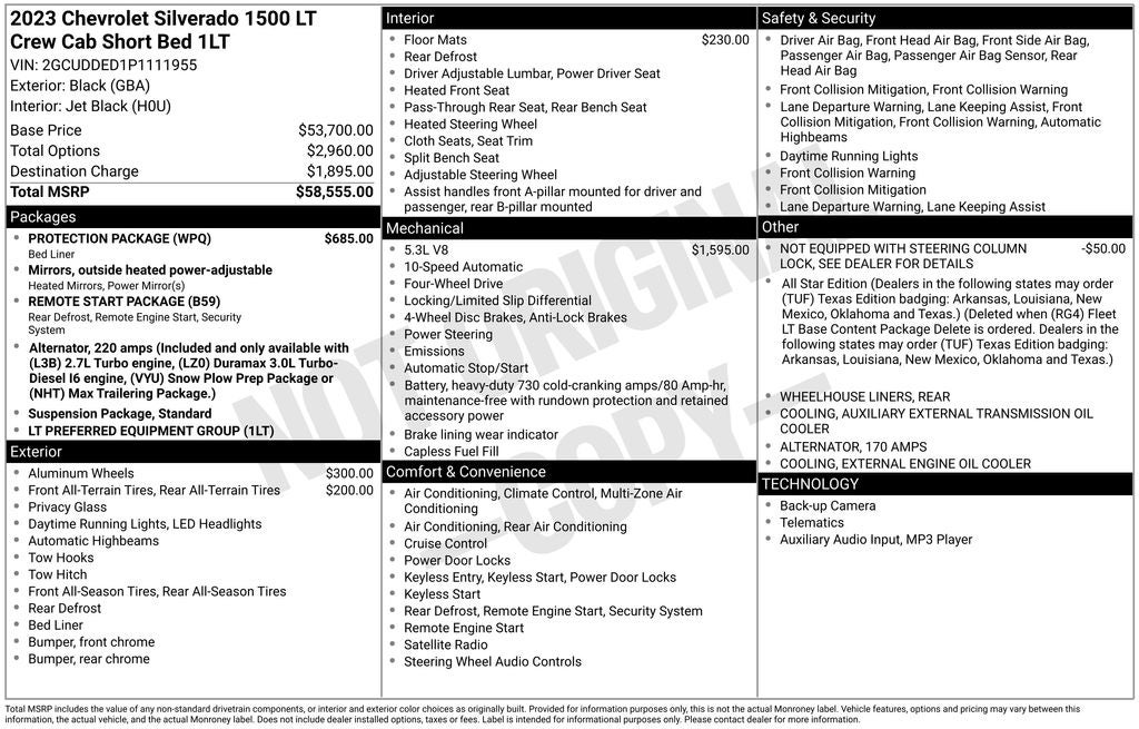 2023 Chevrolet Silverado 1500 LT LT1