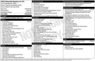 2023 Chevrolet Equinox LS Wireless Apple CarPlay/Wireless Android Auto