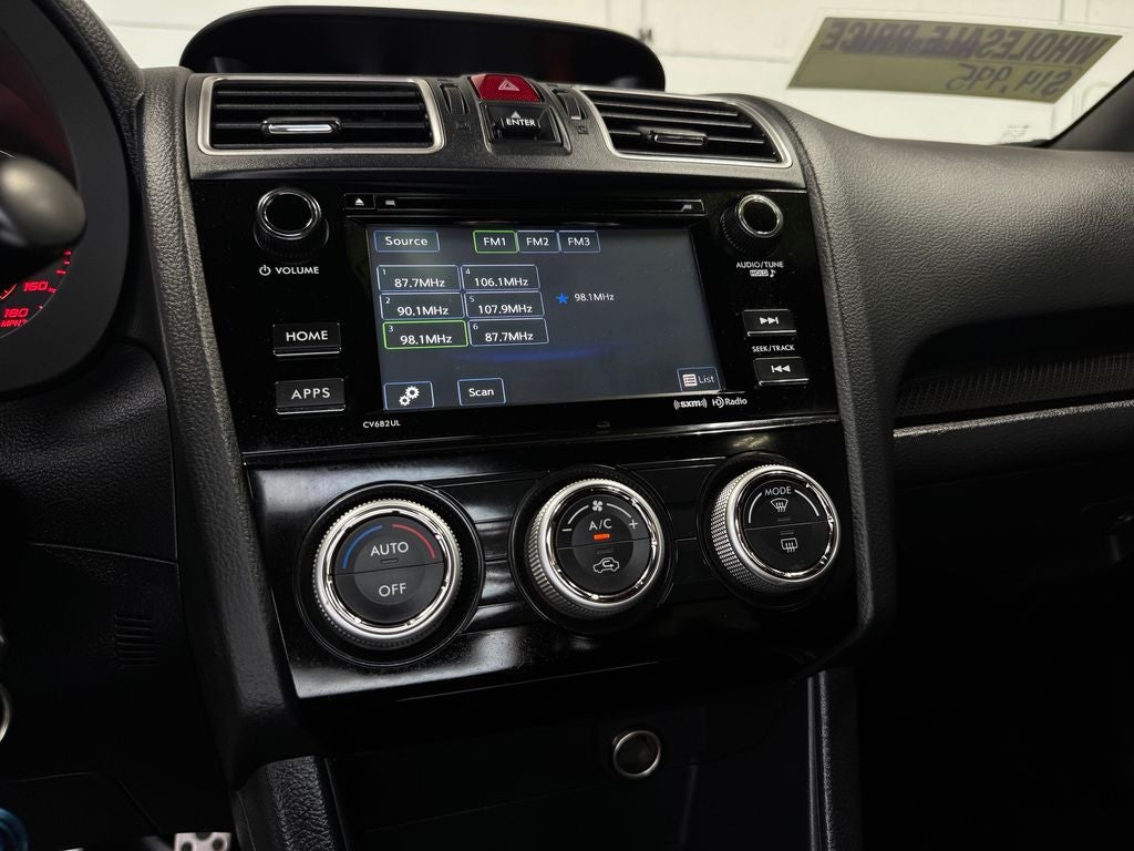 2017 Subaru WRX Base Exterior Parking Camera Rear