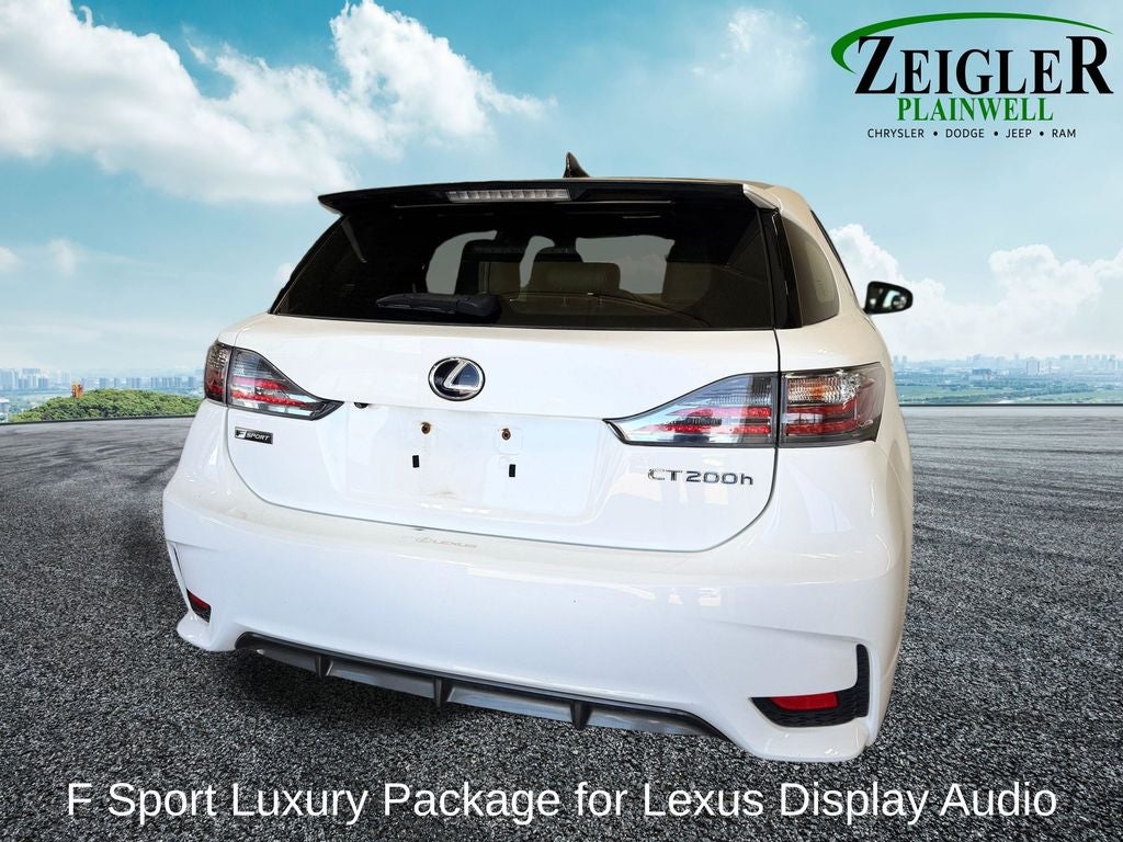 2016 Lexus CT 200h F Sport Premium Package for Navigation