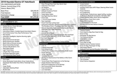2018 Hyundai ELANTRA GT Base
