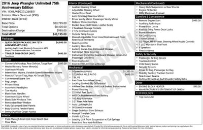 2016 Jeep Wrangler Unlimited Sahara