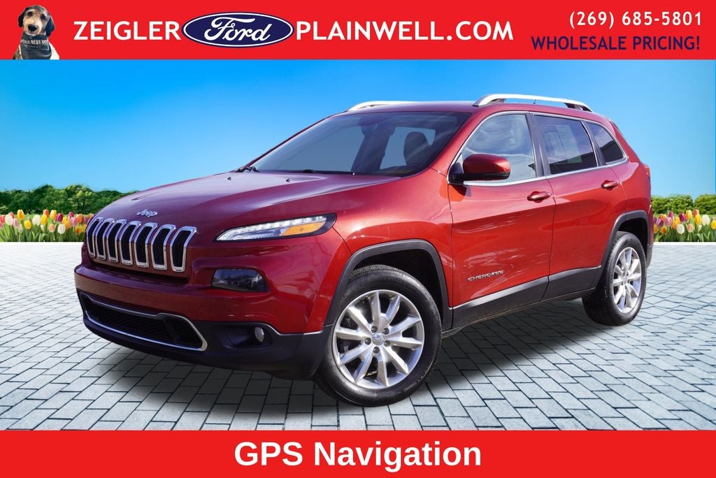 2016 Jeep Cherokee Limited 4x4 Navigation Leather V6
