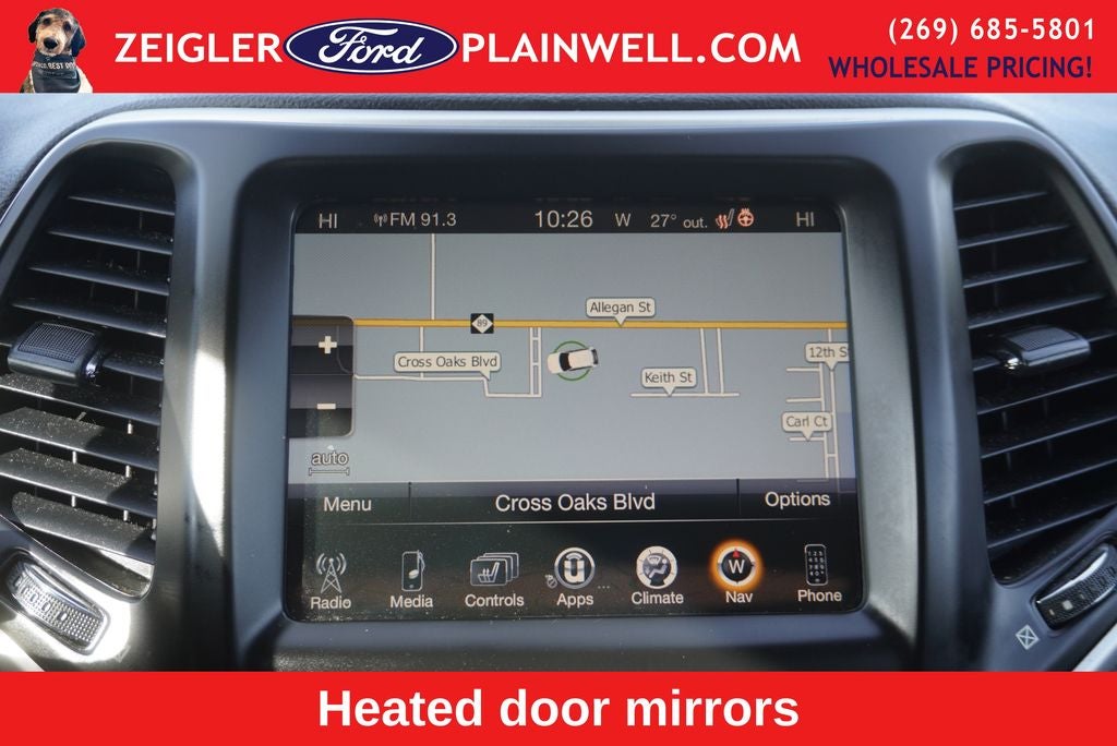 2016 Jeep Cherokee Limited 4x4 Navigation Leather V6