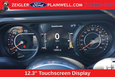 2024 Jeep Wrangler Sahara Hard Top Sky One Touch Power Moonroof Top Tech &