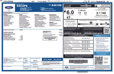 2024 Ford Escape Hybrid Platinum AWD LEATHER PANORAMIC VISTA ROOF SYNC 4 POWER LIFT