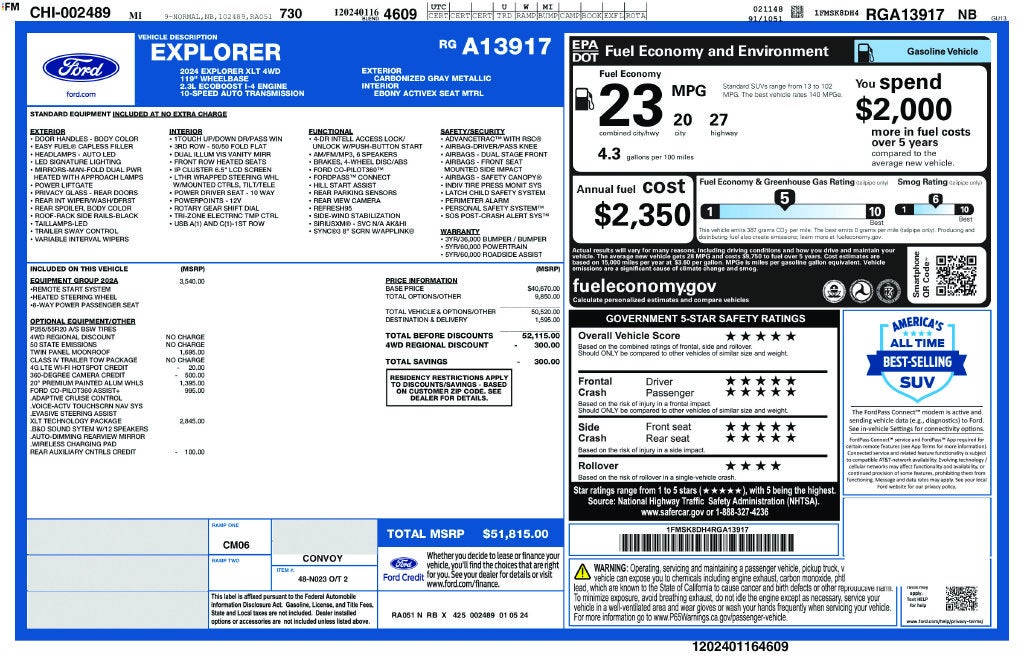 2024 Ford Explorer XLT