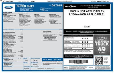 2015 Ford F-250SD XLT Crew Cab 4x4 6.2 Liter V8