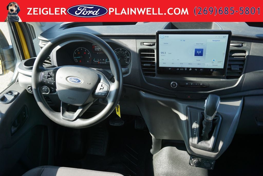 2022 Ford Transit-250 Base High Roof Extended Yellow Cargo Van Navigation R C