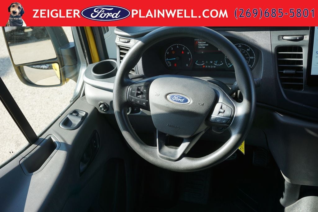 2022 Ford Transit-250 Base High Roof Extended Yellow Cargo Van Navigation R C