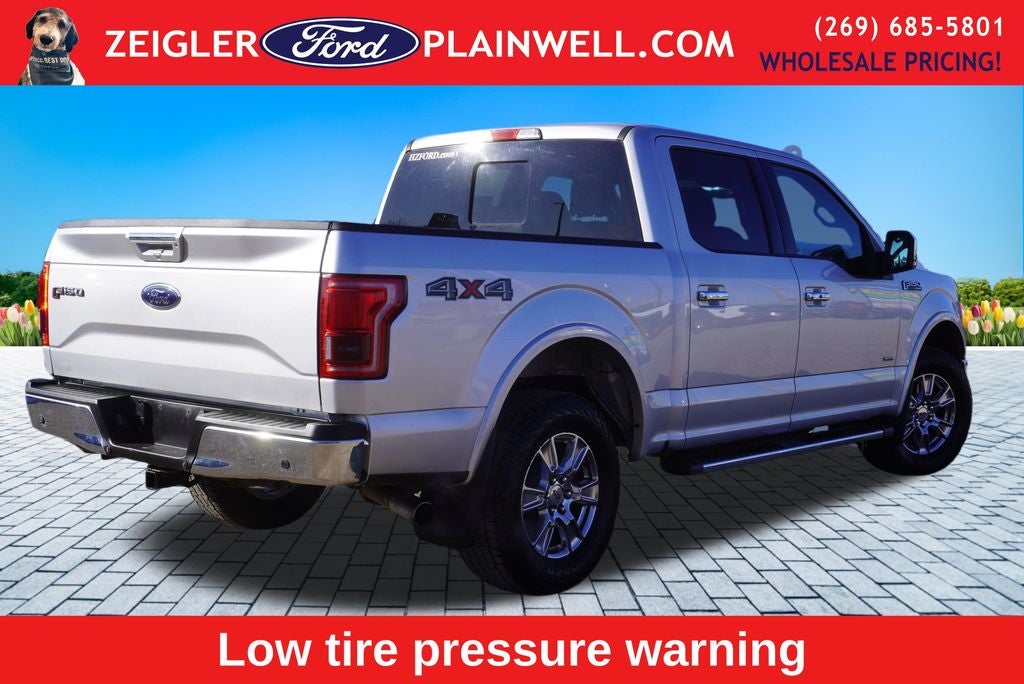 2016 Ford F-150 Lariat Crew Cab 4x4 Heated Leather NAV Chrome Pkg Tow Pkg
