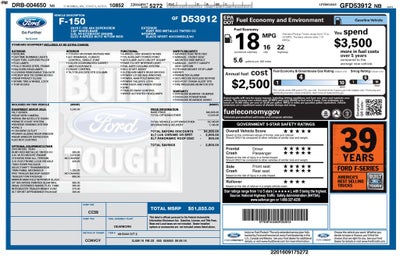 2016 Ford F-150 XLT Sport Appearance Pkg Panoramic Roof 4x4 3.5L Eco