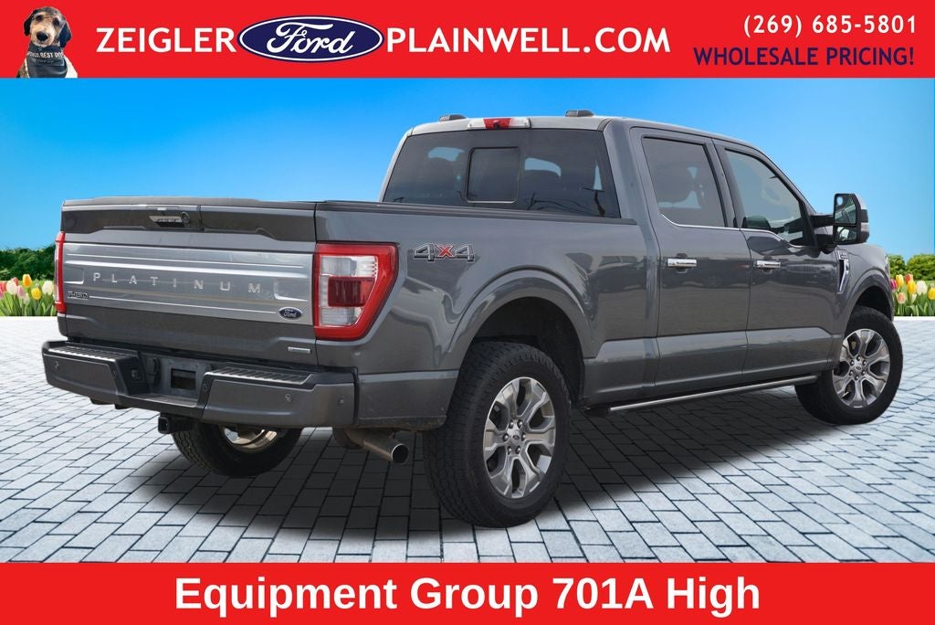 2022 Ford F-150 Platinum Twin Panel Roof Int Work Surface Tow Co-Pilot360 A