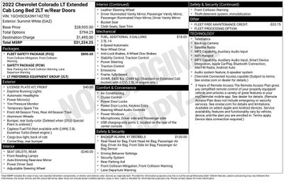 2022 Chevrolet Colorado LT EXT CAB SAFETY AND PREFERRED PKG REAR CAMERA