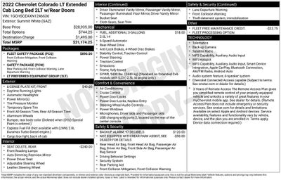 2022 Chevrolet Colorado LT EXT CAB SAFETY AND PREFERRED PKG REAR CAMERA