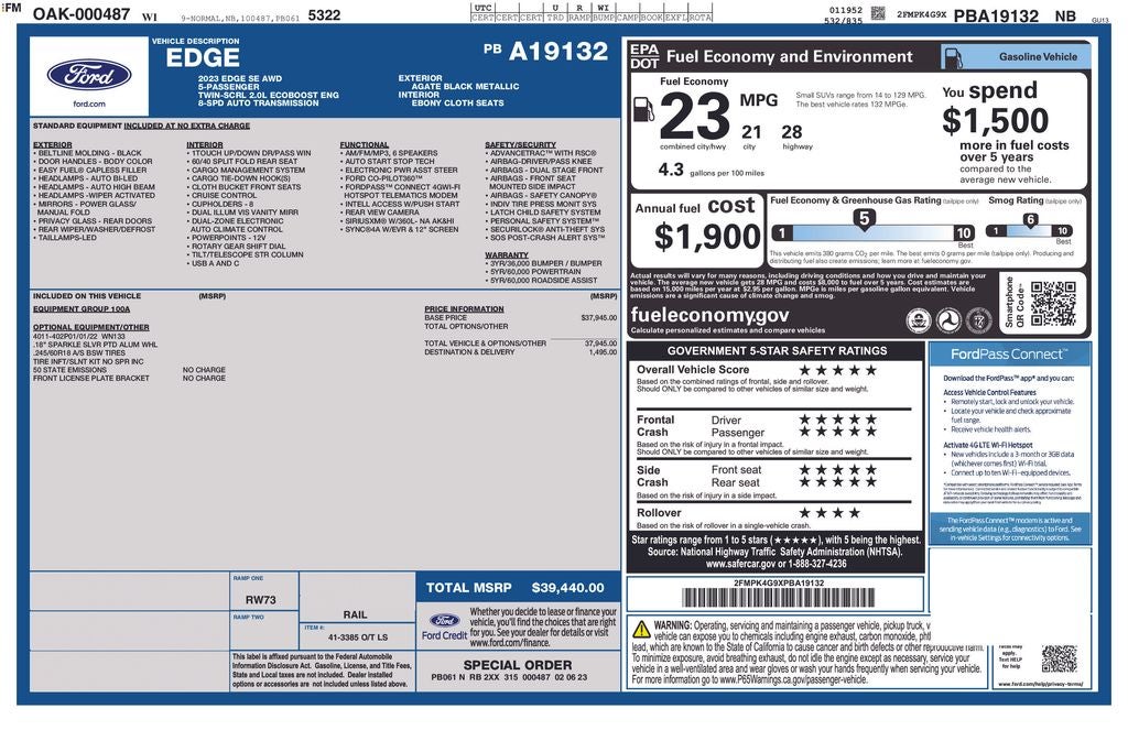 2023 Ford Edge SE
