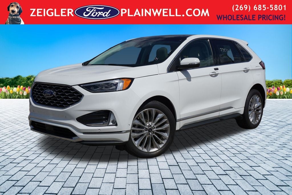 2024 Ford Edge Titanium AWD Panoramic Roof Heated Cooled Leather Navigatio