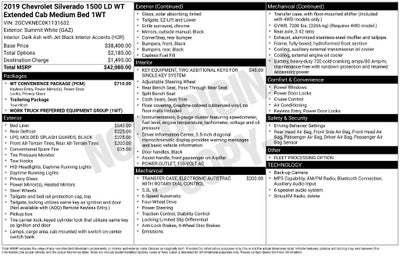 2019 Chevrolet Silverado 1500 LD WT Double Cab 4x4 V8 5.3 Liter Rear Topper