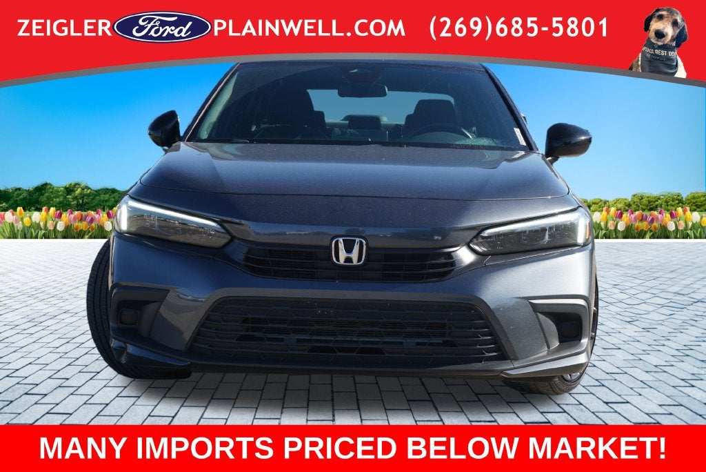 2023 Honda Civic Sport 2.0L DOHC COMBO SEATS ADPT CRUISE 18" BLACK WHEELS