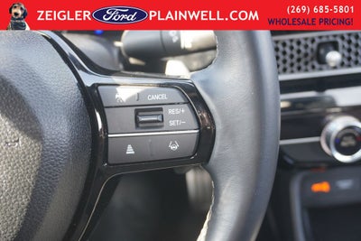 2025 Honda Civic Sport Leather Sport Pkg Black Wheels Rear Camera