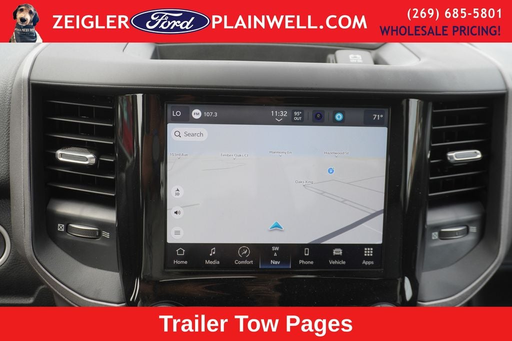 2023 RAM 3500 Tradesman 4x4 CREW CAB LONG BOX 6.4L V8 Nav HD Vinyl Seat Tr