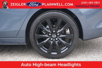 2024 Mazda Mazda3 2.5 S Carbon Edition AWD Moonroof Heated Red Leather Seats 18" Black Wh