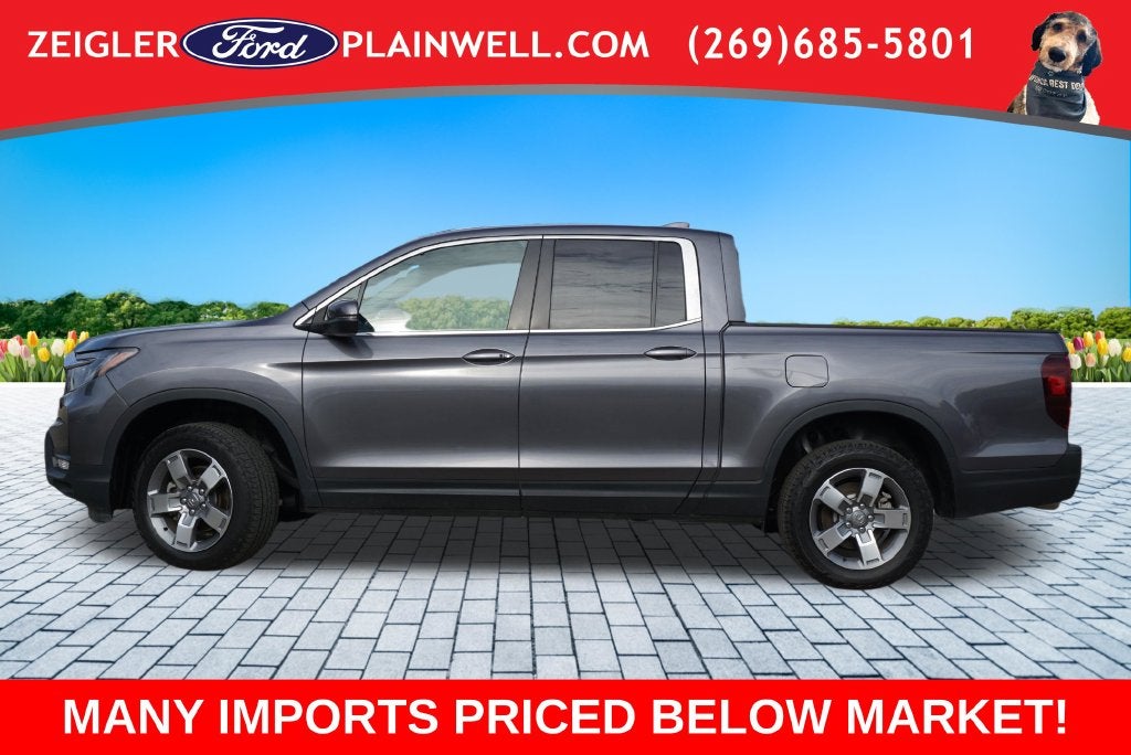 2025 Honda Ridgeline RTL Crew Cab 4x4 Heated Leather Moonroof
