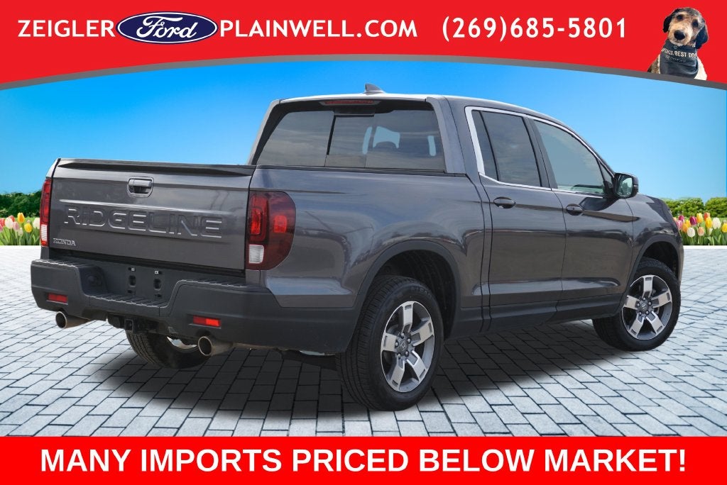 2025 Honda Ridgeline RTL Crew Cab 4x4 Heated Leather Moonroof