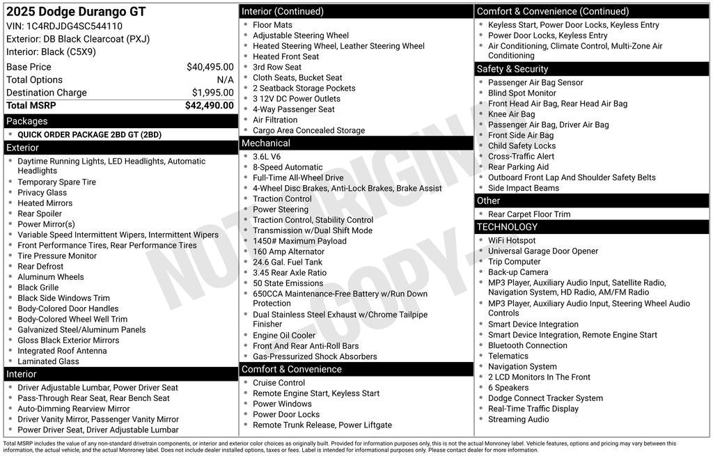 2025 Dodge Durango GT