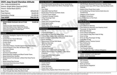 2025 Jeep Grand Cherokee Altitude 4x4
